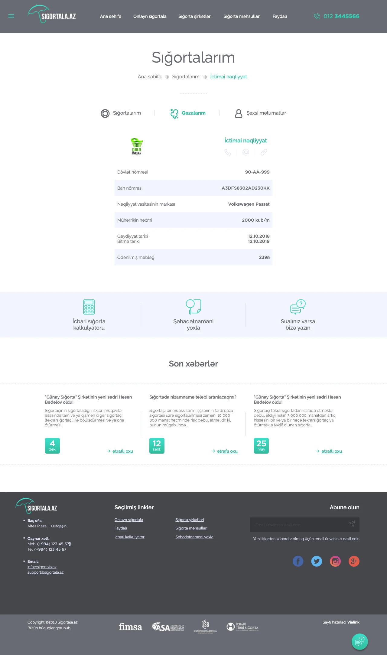 Sigortala - Online Insurance Company's Website 9