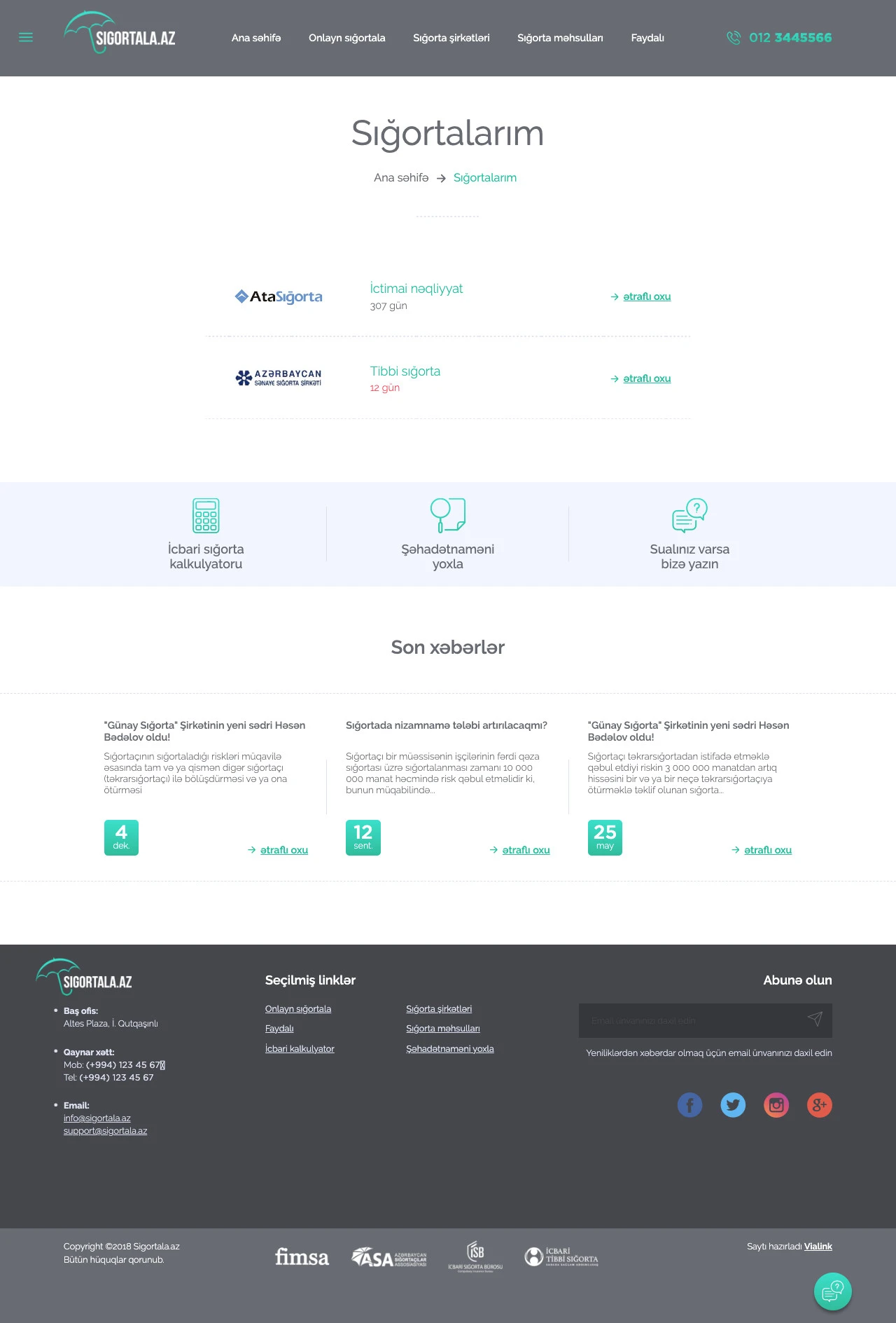 Sigortala - Online Insurance Company's Website 8
