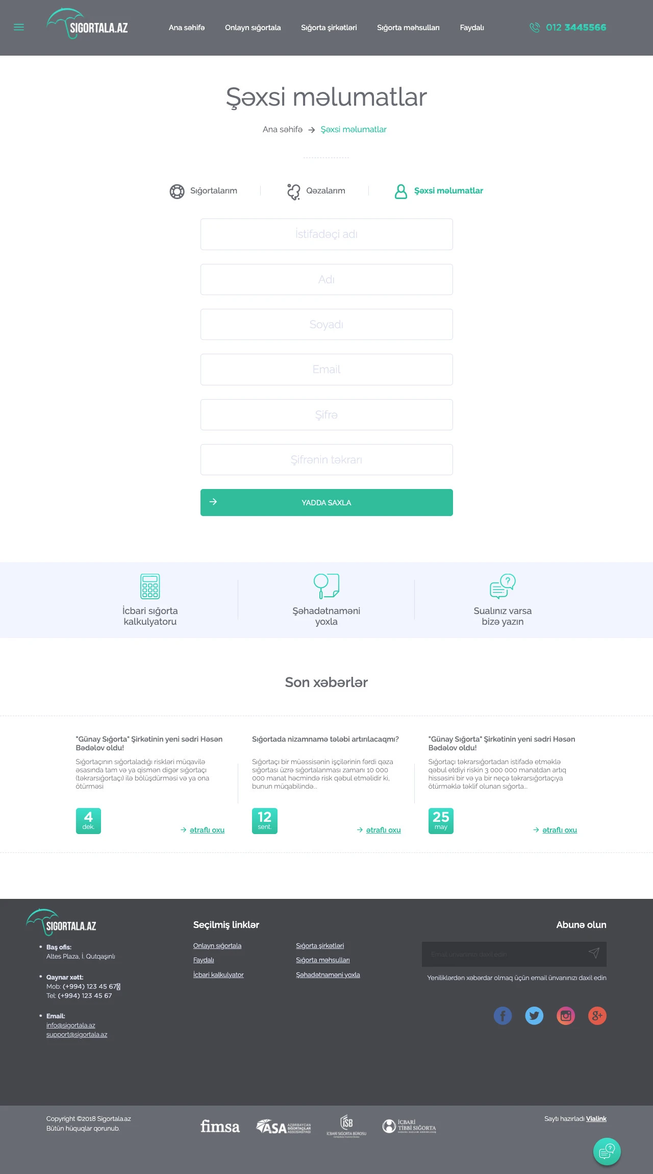 Sigortala - Online Insurance Company's Website 5