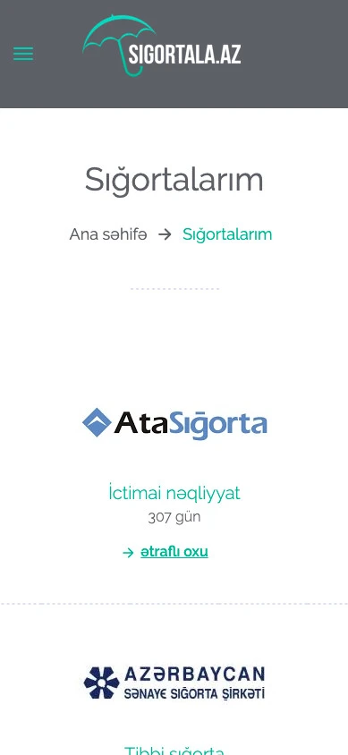 Sigortala - Online Insurance Company's Website 8