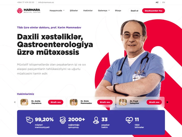 Marmara Medical Center Hospitalının saytı
