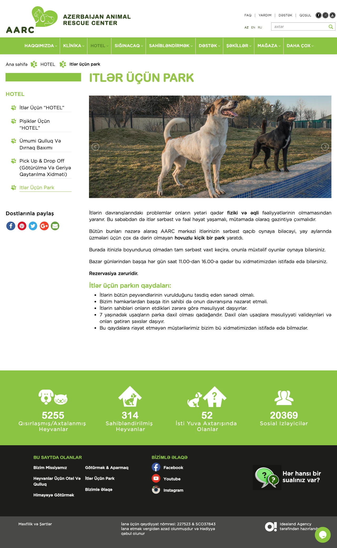 Azerbaijan Animal Rescue Center-in saytı 7