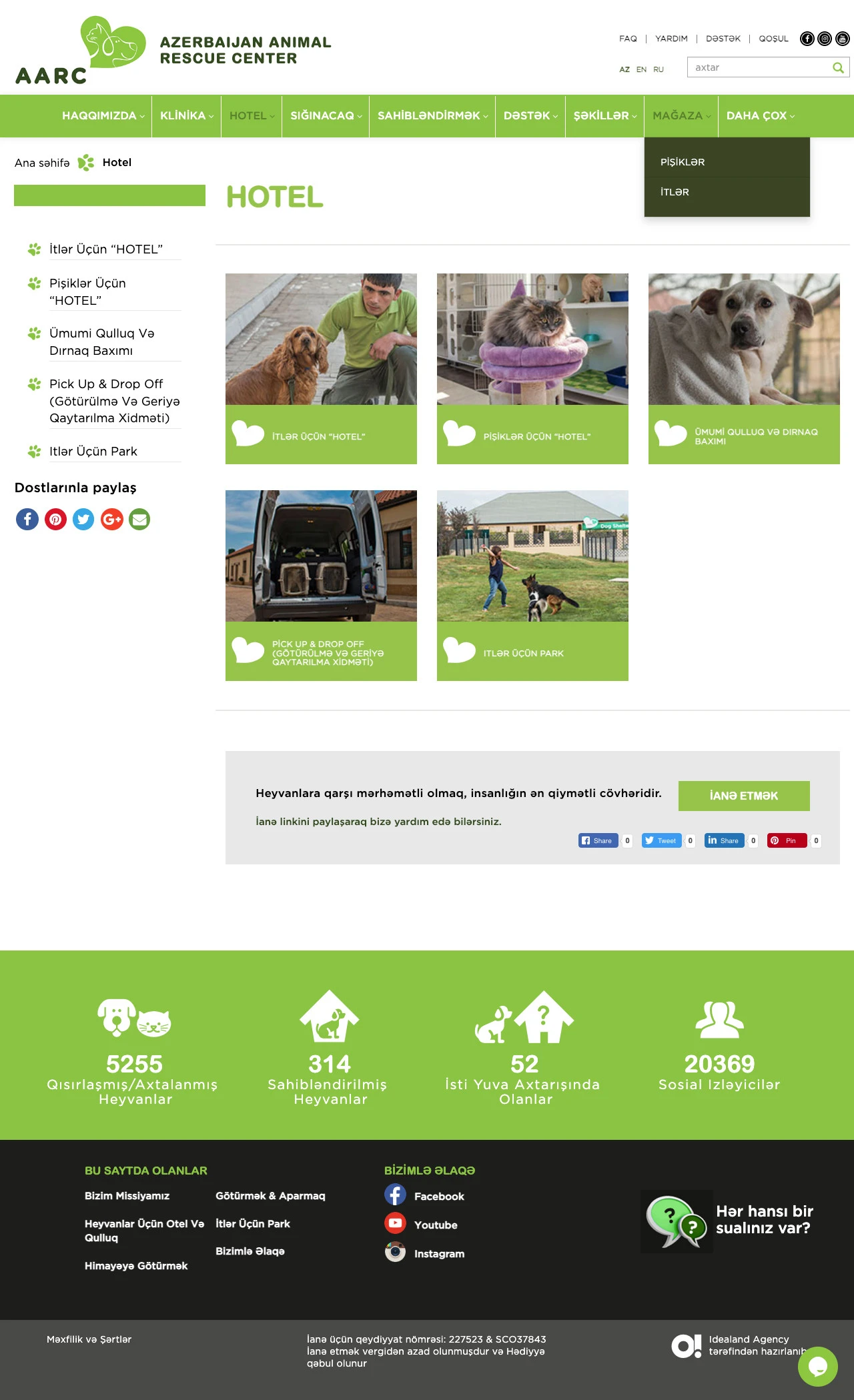 Azerbaijan Animal Rescue Center-in saytı 9
