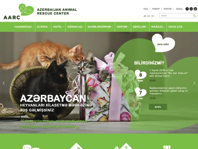 Azerbaijan Animal Rescue Center-in saytı