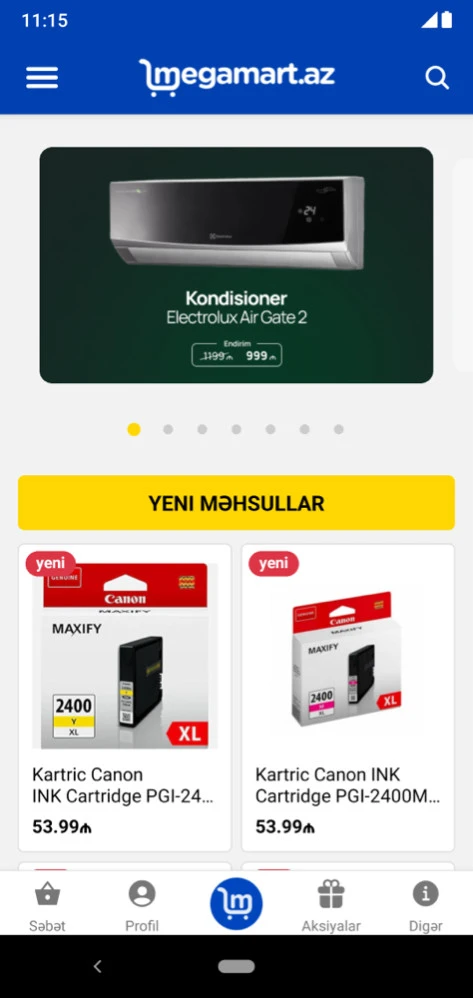 Megamart.az - onlayn meqamarketinin mobil tətbiqi 2