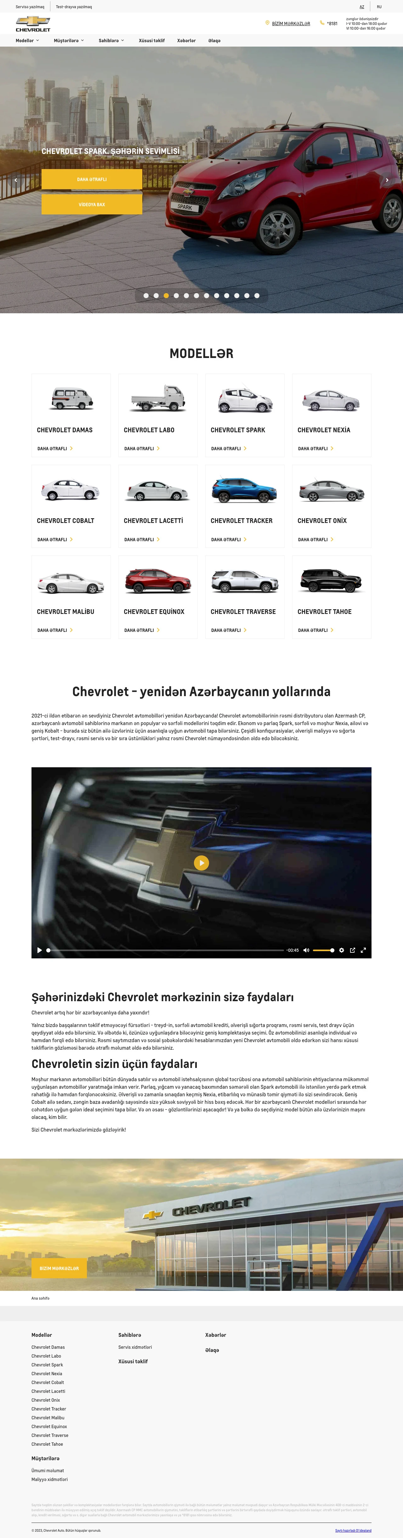Chevrolet Azərbaycanın saytı 1