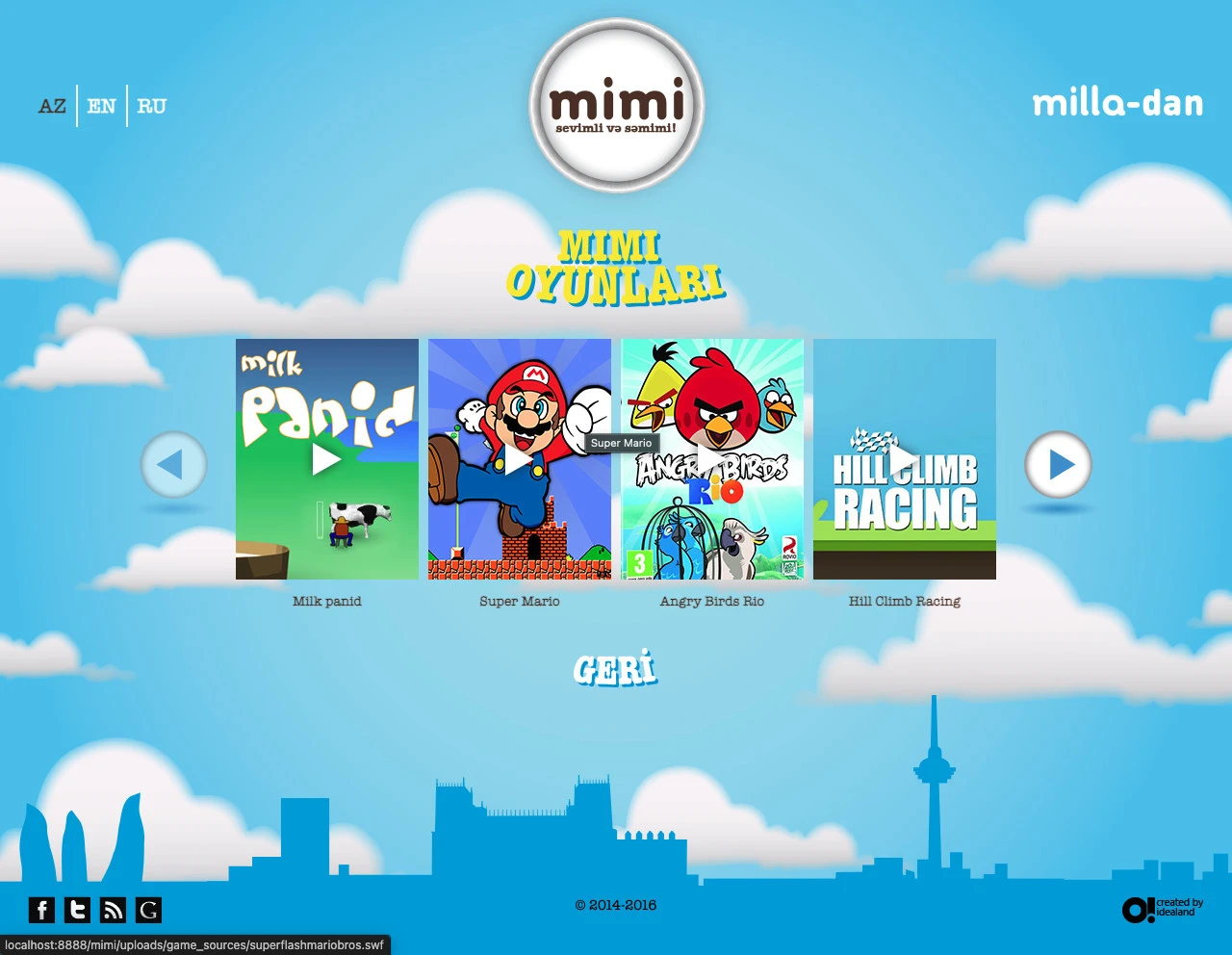 Mimi (Milla) brendinin promo saytı 9