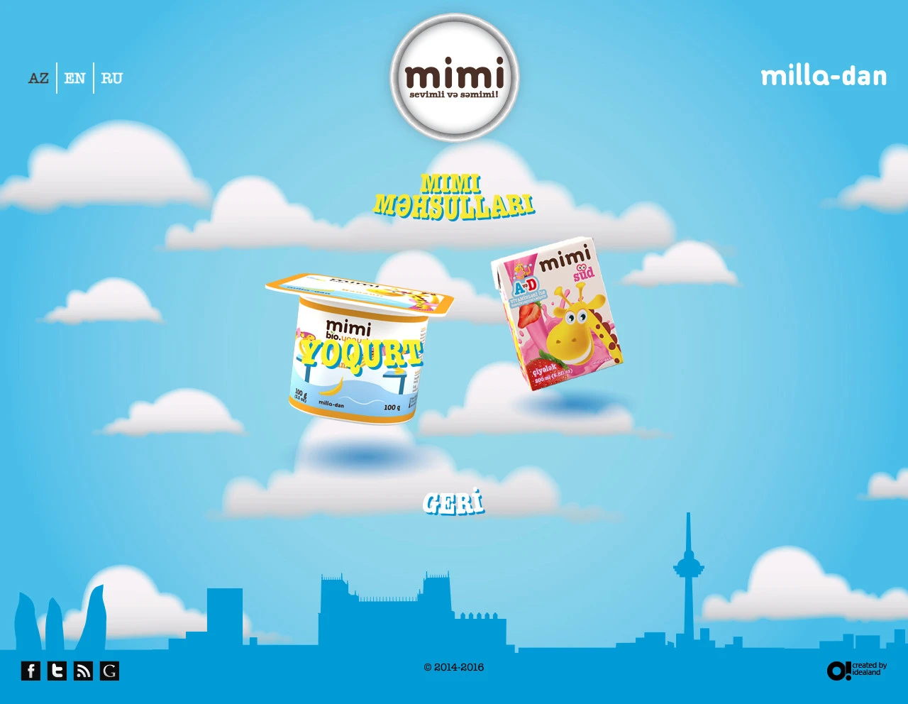 Mimi (Milla) brendinin promo saytı 2
