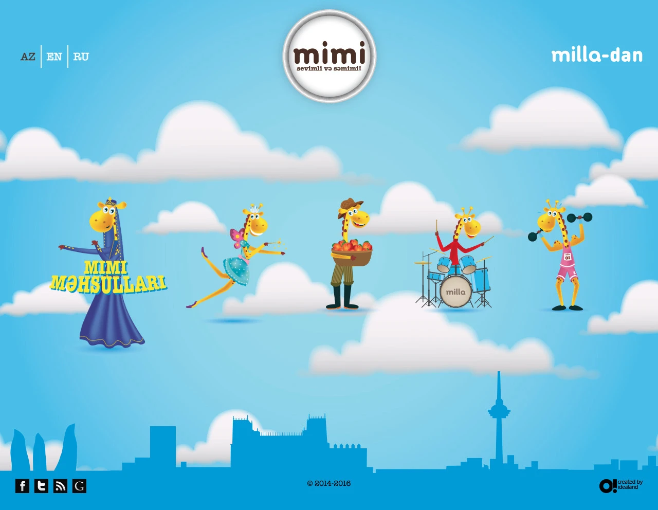 Mimi (Milla) brendinin promo saytı 1