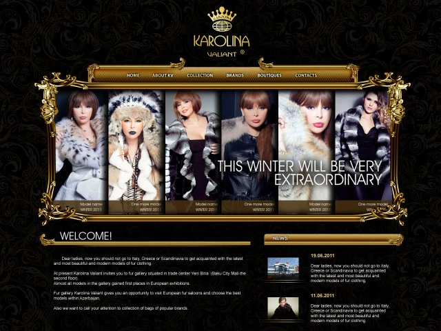 Karolina Valiant Fur Leather Gallery's Website