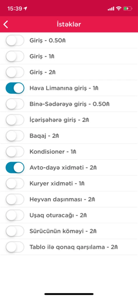 Güvən Taxi Company's Mobile App 6