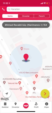 Güvən Taksi şirkəti mobil tətbiqi