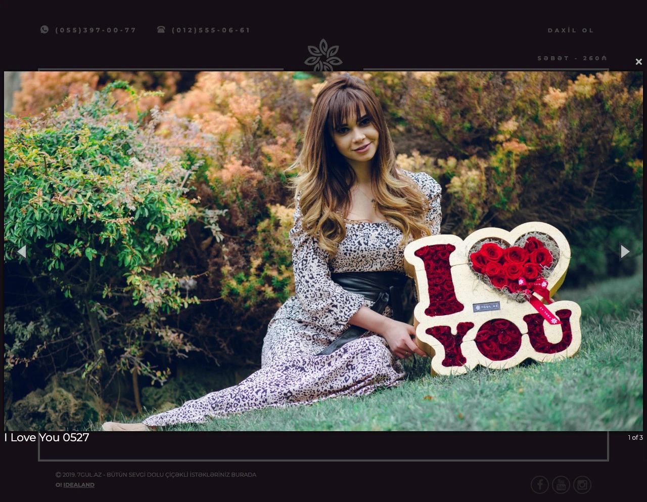 7gul.az onlayn gül mağazasının saytı 4