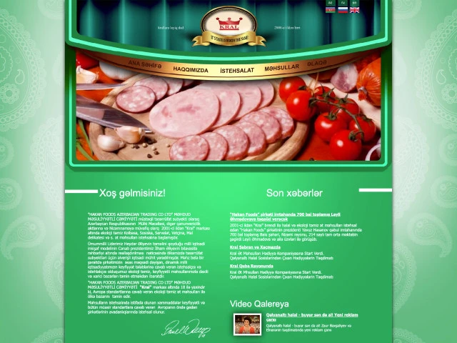 Kral - Ət və ət məhsullarının saytı