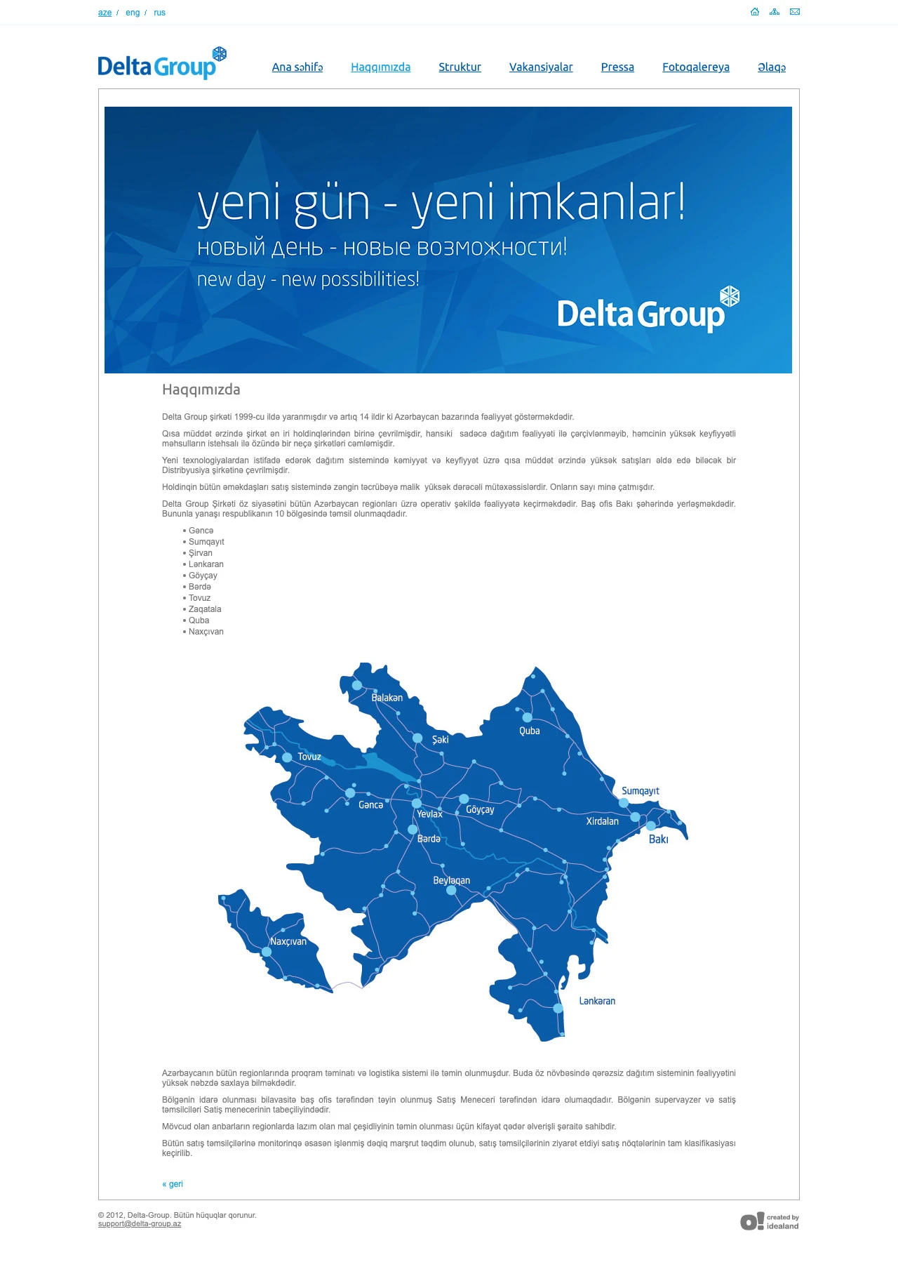 Delta Group şirkətinin saytı 6