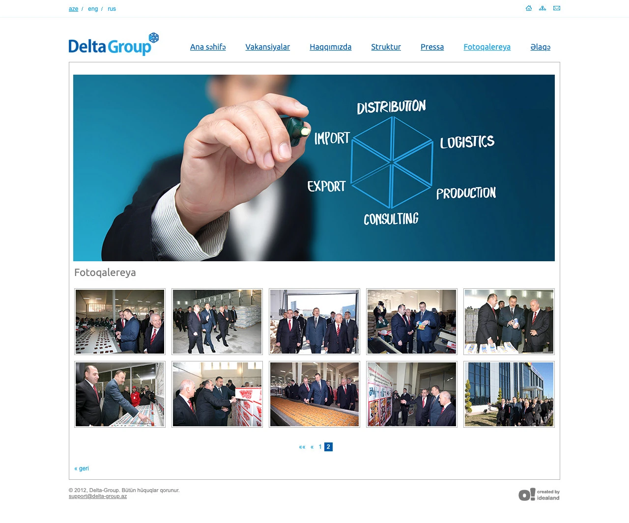 Delta Group şirkətinin saytı 11