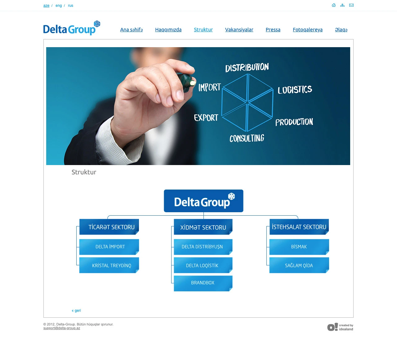 Delta Group şirkətinin saytı 7