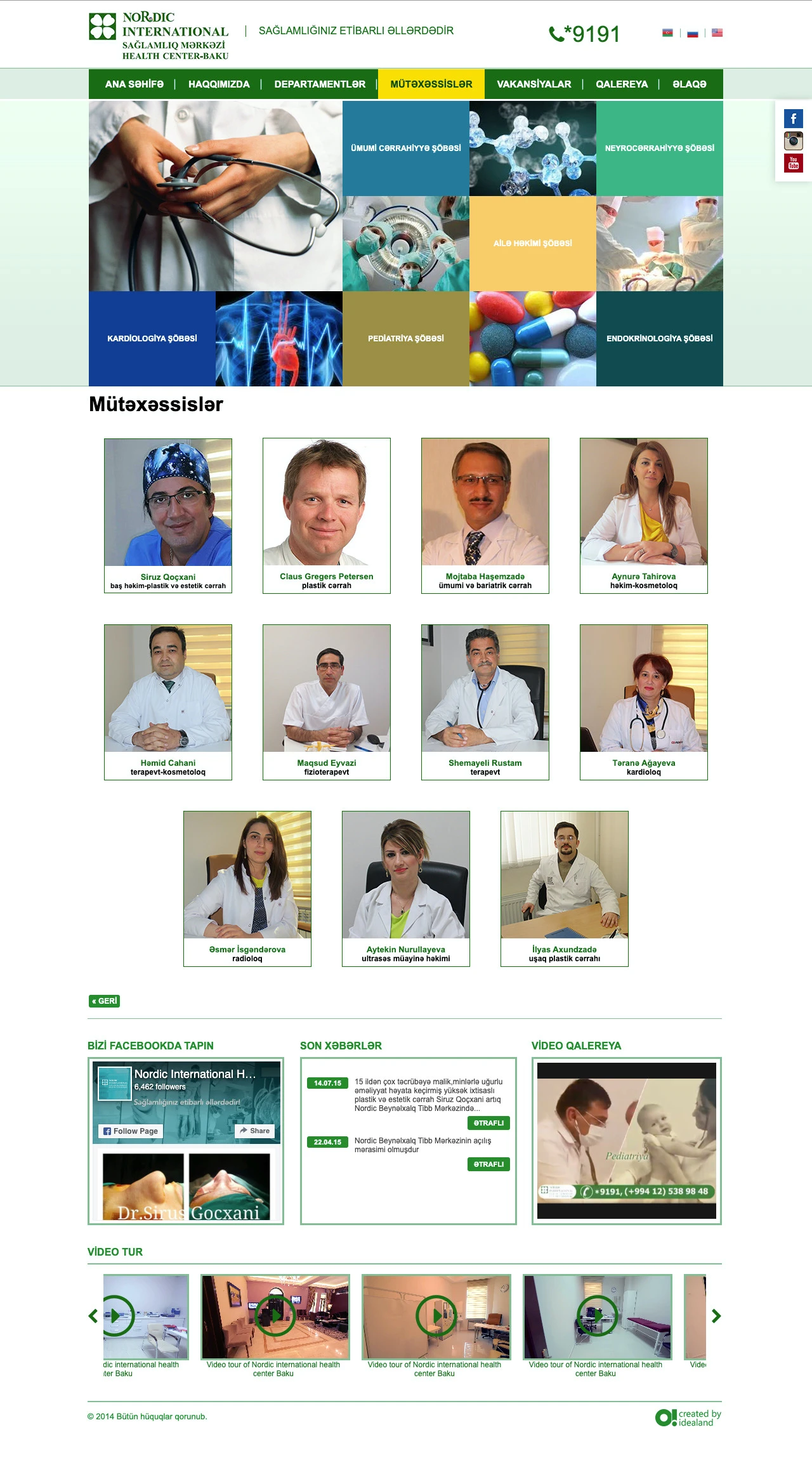Nordic Beynəlxalq Sağlamlıq Mərkəzinin saytı 4
