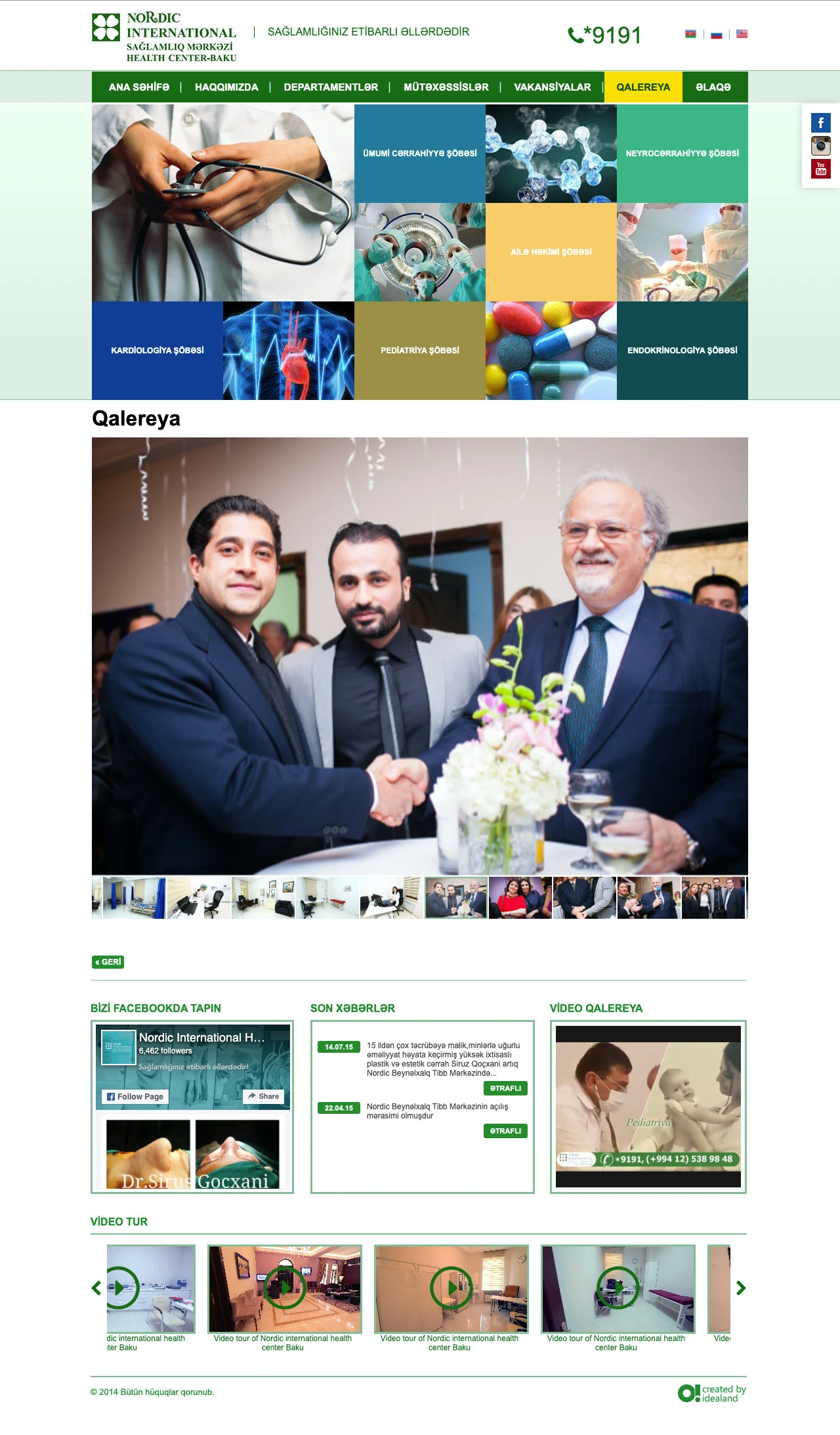Nordic Beynəlxalq Sağlamlıq Mərkəzinin saytı 5