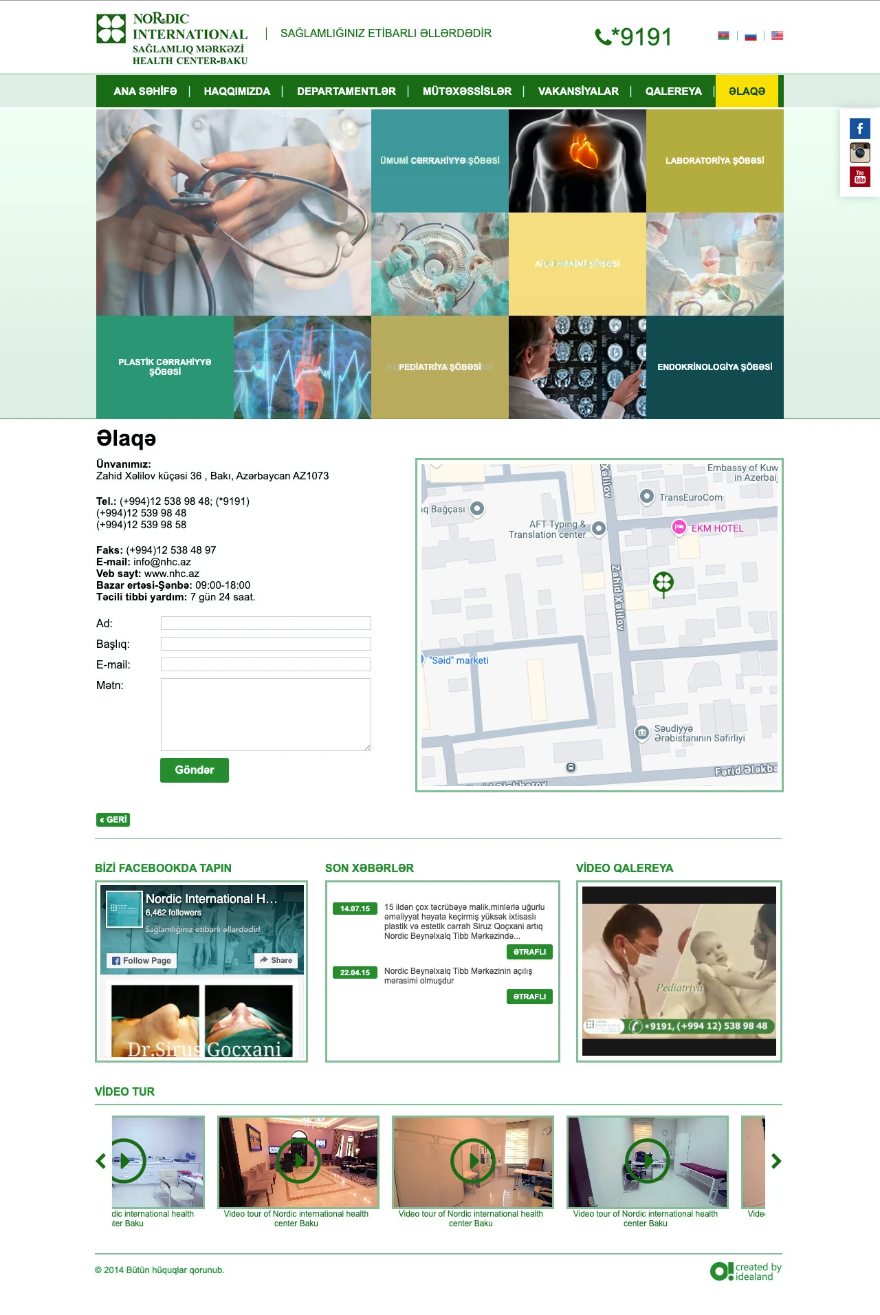 Nordic Beynəlxalq Sağlamlıq Mərkəzinin saytı 6