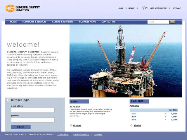 General Supply Company şirkətinin saytı