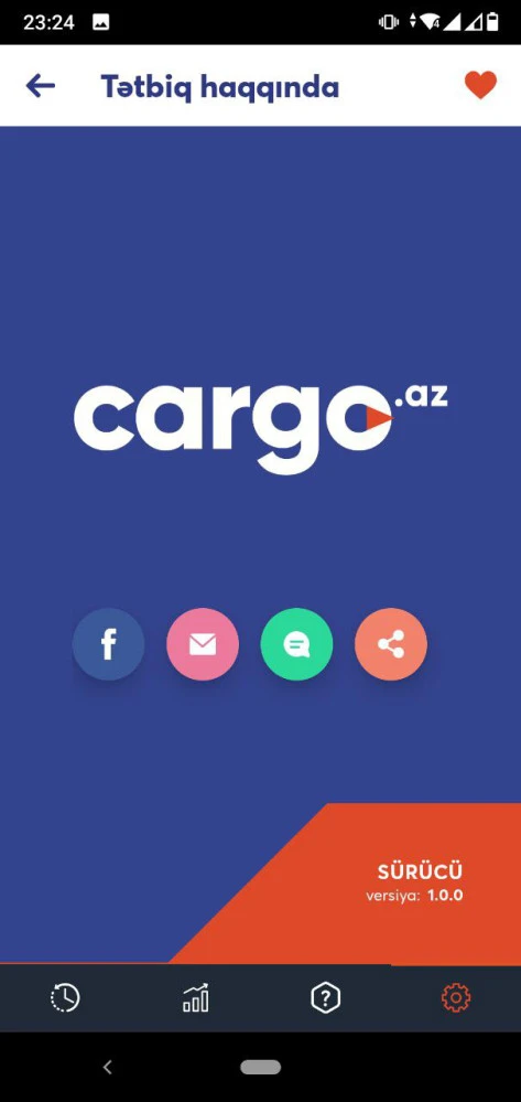 Cargo.az Company's Driver Mobile App 8