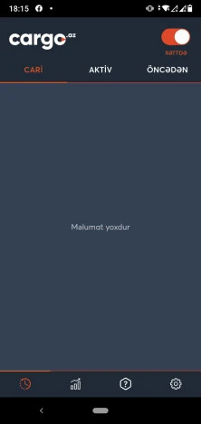 Cargo.az şirkətinin sürücü mobil tətbiqi