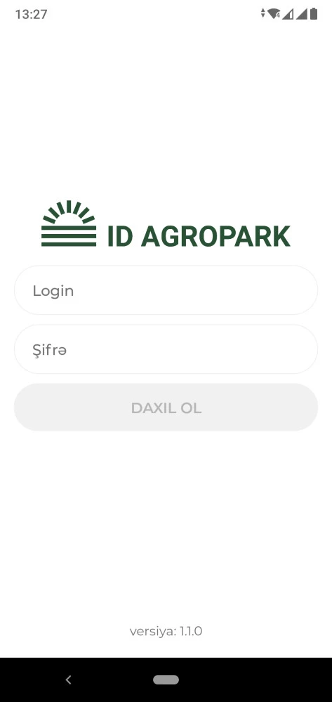 ID Aqropark şirkətinin intranet mobil tətbiqi 1