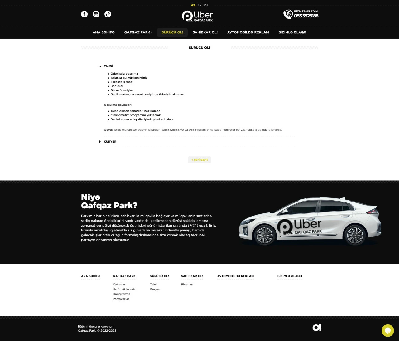 Qafqaz Park şirkətinin saytı 3