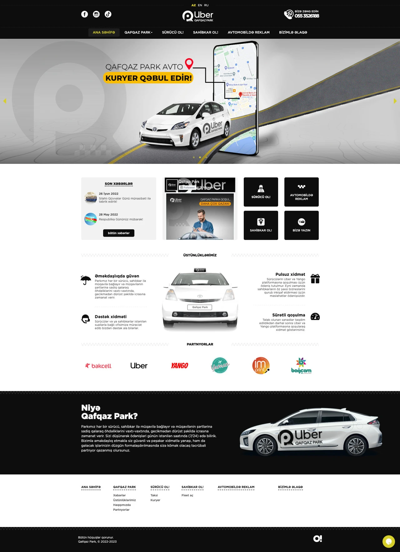 Qafqaz Park şirkətinin saytı 1