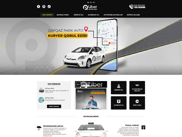Сайт компании Qafqaz Park