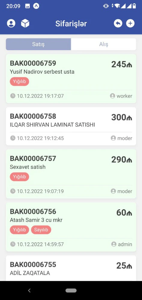 Universal şirkətinin intranet mobil tətbiqi 6