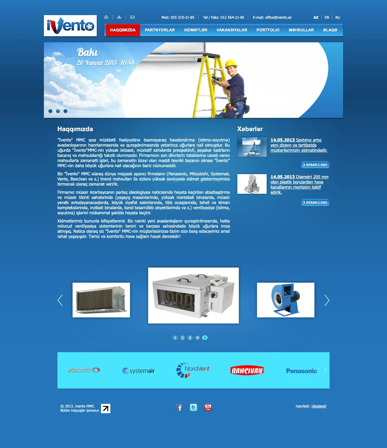 Ivento şirkətinin saytı 1