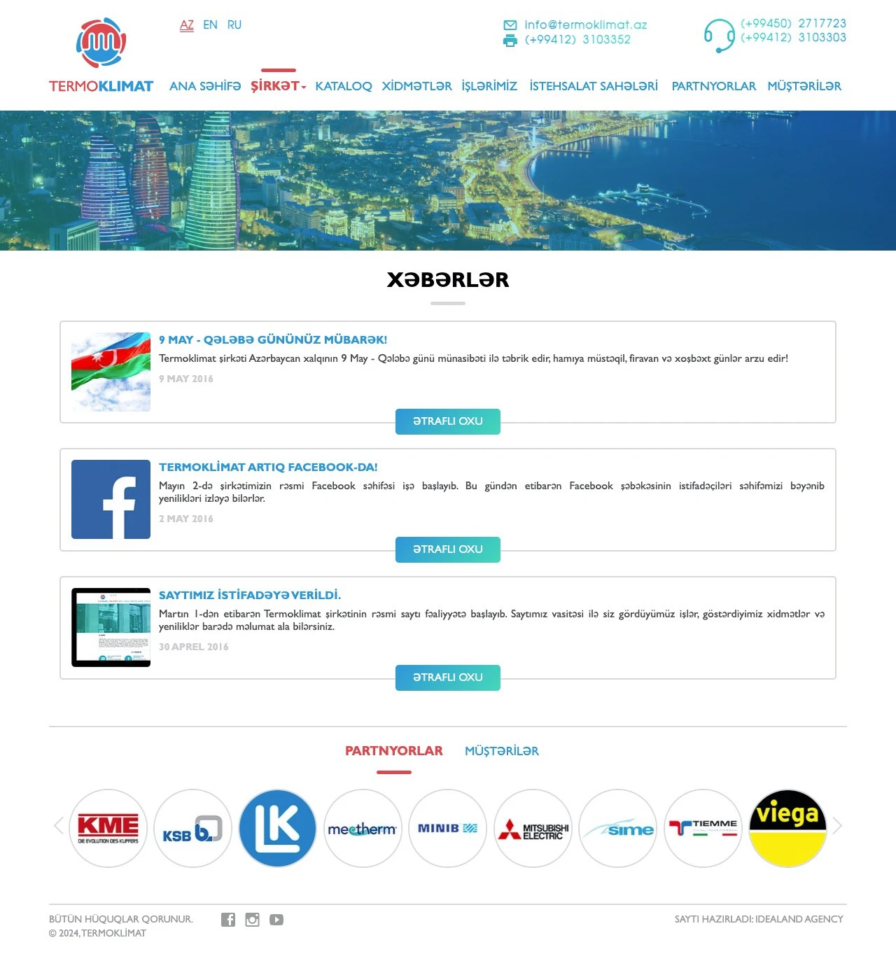 Termoklimat Company's Website 3