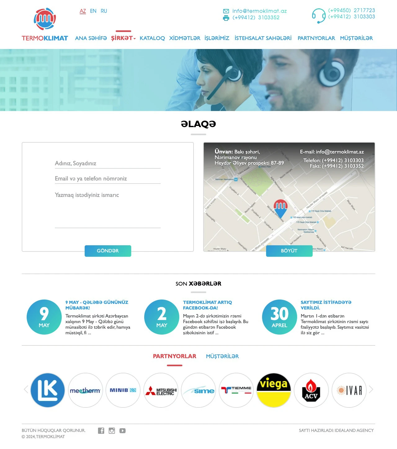 Termoklimat Company's Website 6