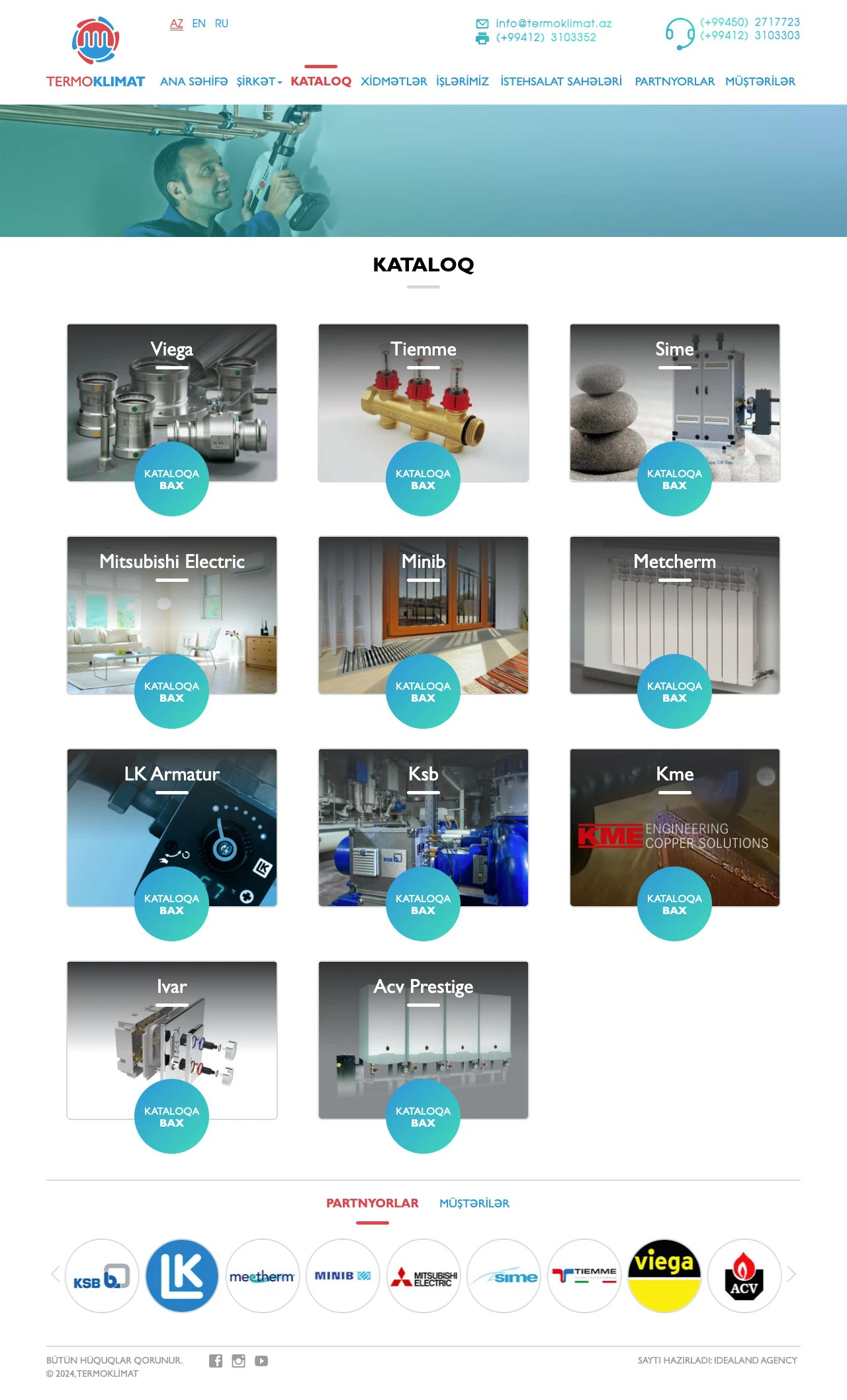 Termoklimat Company's Website 7