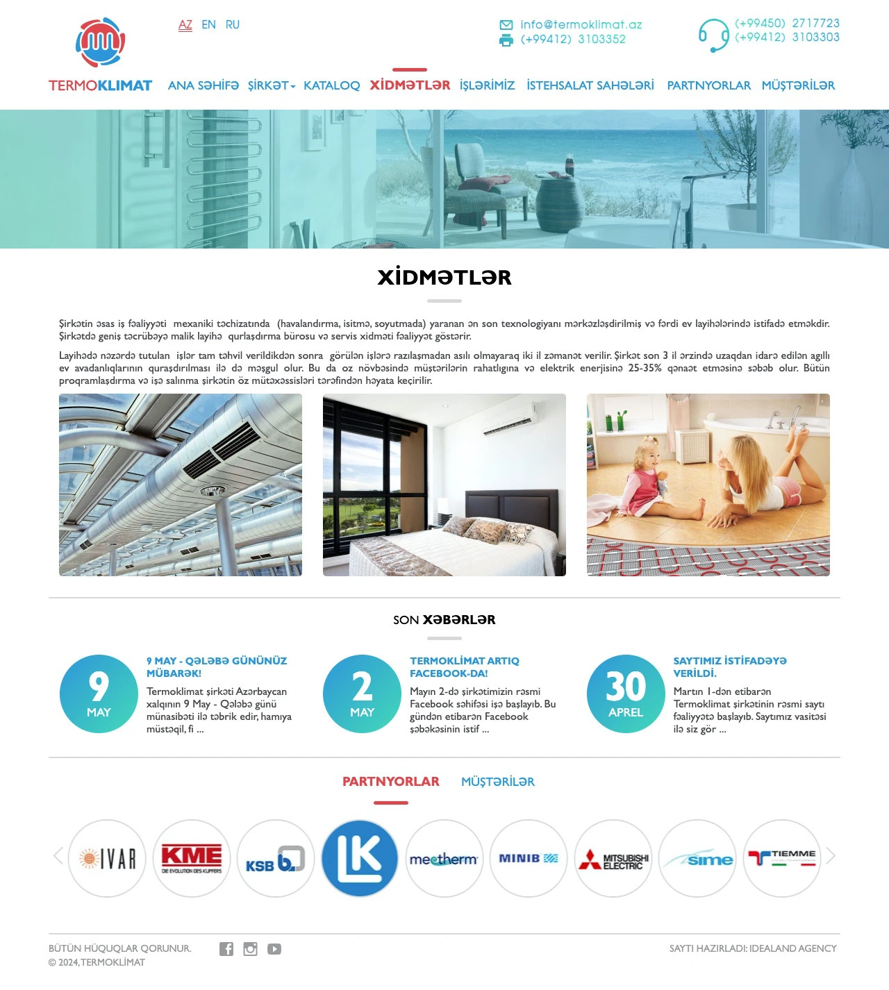 Termoklimat Company's Website 8
