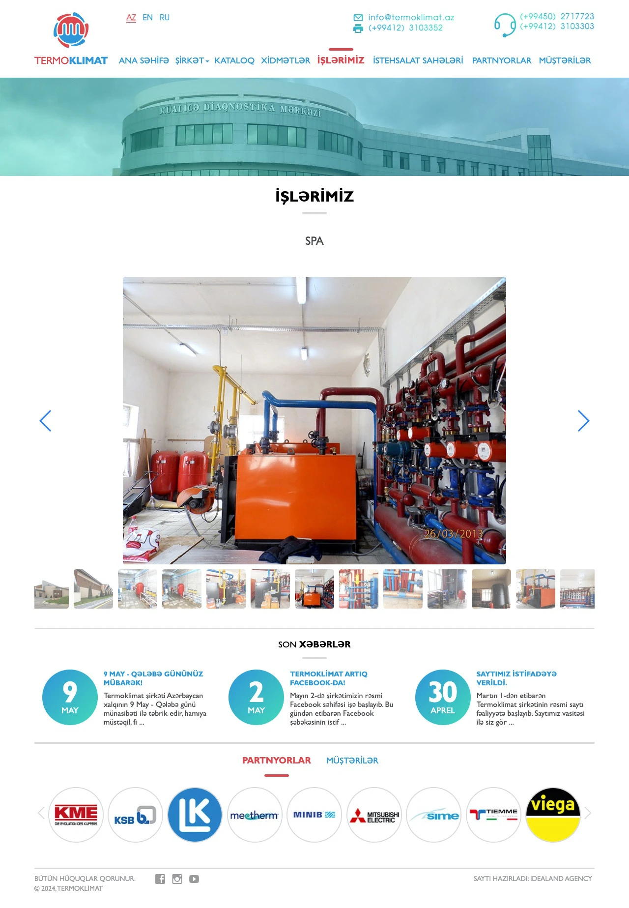 Termoklimat Company's Website 10