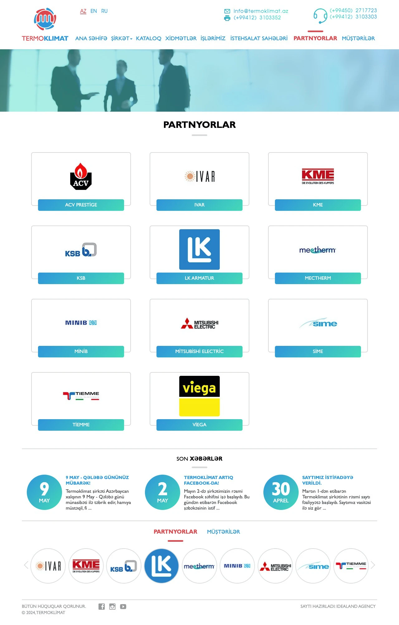 Termoklimat Company's Website 12