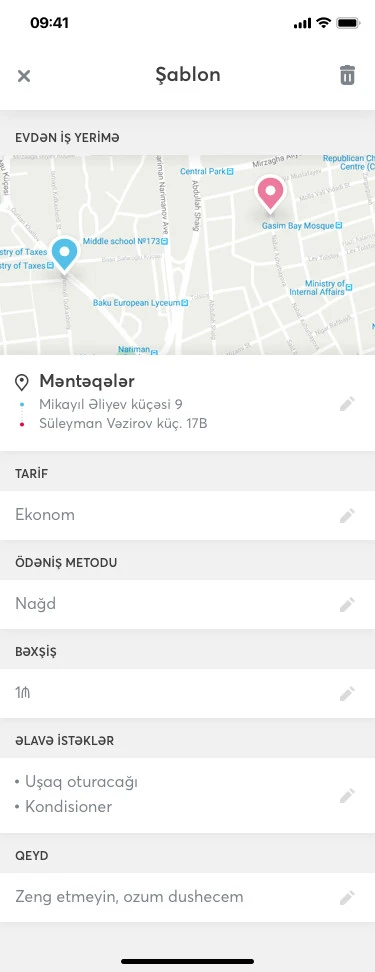 Мобильное приложение компании 158 Taksi 30