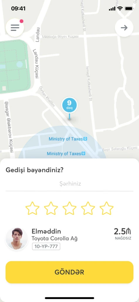 Мобильное приложение компании 158 Taksi 28