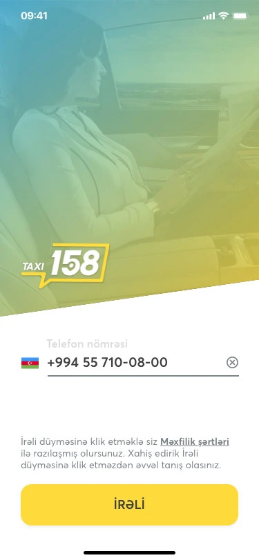 Мобильное приложение компании 158 Taksi 20