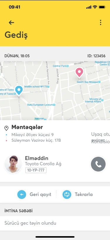 Мобильное приложение компании 158 Taksi 6