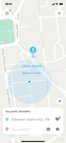 158 Taksi şirkətinin mobil tətbiqi