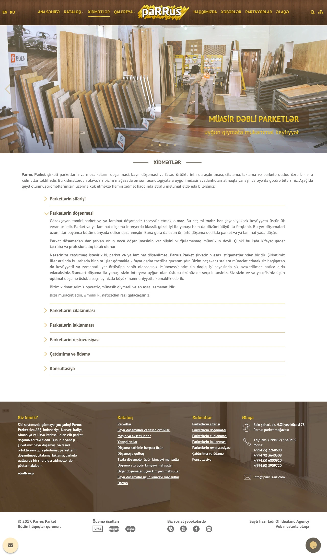 Parrus parket mağazasının saytı 4