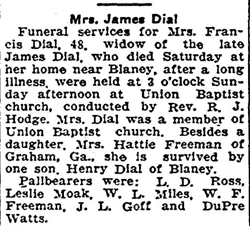 1929.02.18 - Mrs James Dial
