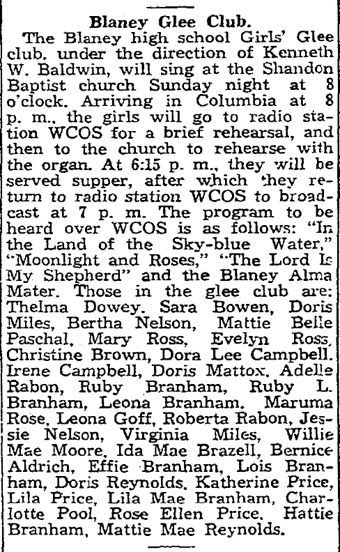 1939.12.14 - Blaney Glee Club