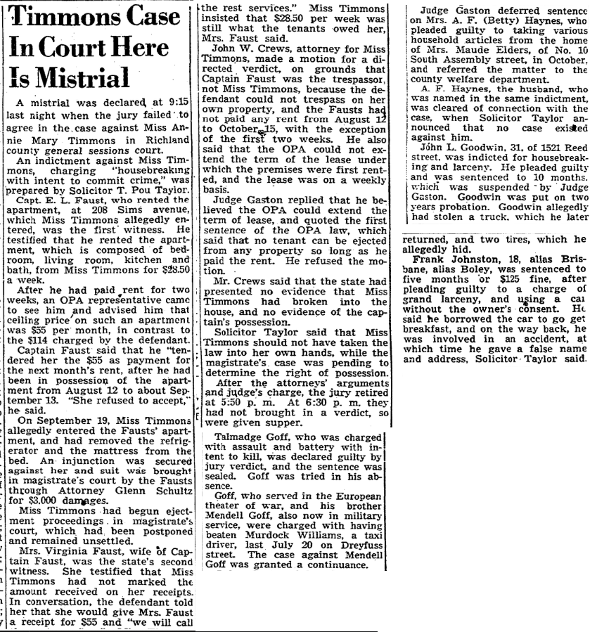 1945.12.14 - Timmons Case In Court Here Is Mistrial