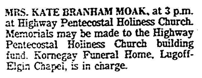 1987.10.22 - Mrs Kate Branham Moak