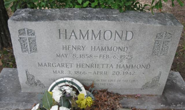 Henry Hammond and Margaret Henrietta Hammond